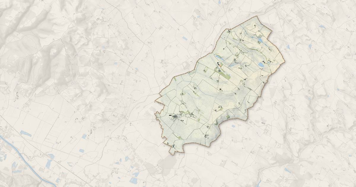 Portrait cartographique de Jonquières : relief, eau, forêts, bâti et voies, calculés à partir des données de l'IGN