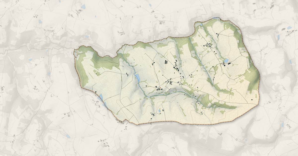 Portrait cartographique de Lacapelle-Ségalar : relief, eau, forêts, bâti et voies, calculés à partir des données de l'IGN