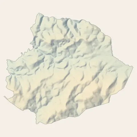 Lacaune : relief