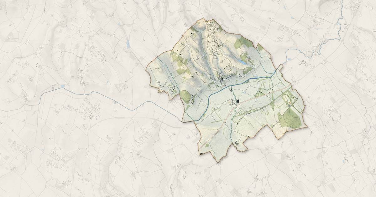 Portrait cartographique de Lempaut : relief, eau, forêts, bâti et voies, calculés à partir des données de l'IGN