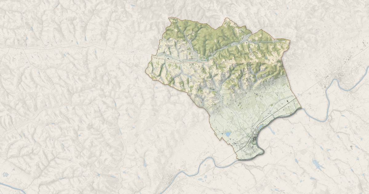 Portrait cartographique de Lisle-sur-Tarn : relief, eau, forêts, bâti et voies, calculés à partir des données de l'IGN