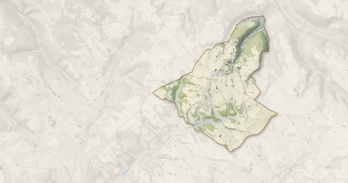 Portrait cartographique de Loubers : relief, eau, forêts, bâti et voies, calculés à partir des données de l'IGN
