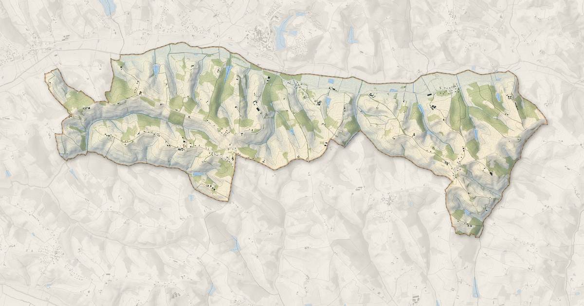 Portrait cartographique de Montdurausse : relief, eau, forêts, bâti et voies, calculés à partir des données de l'IGN