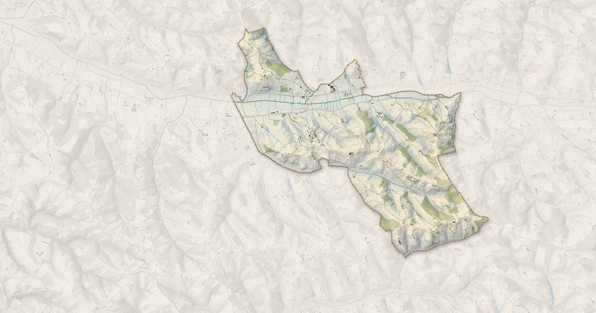 Portrait cartographique de Montgaillard : relief, eau, forêts, bâti et voies, calculés à partir des données de l'IGN