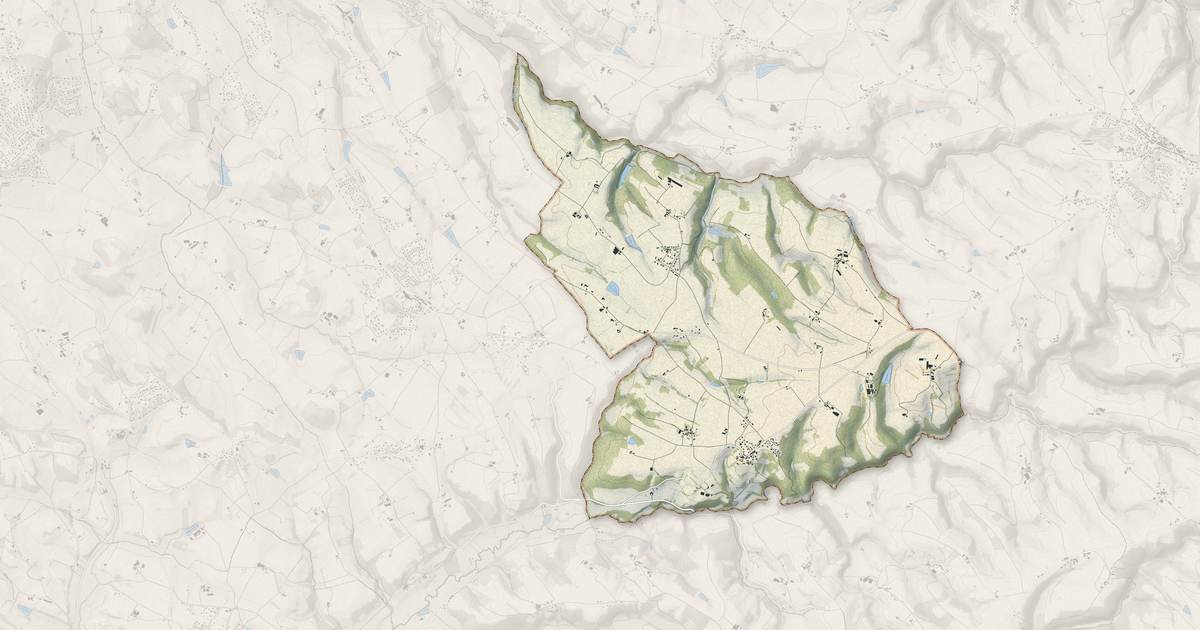 Portrait cartographique de Mouzieys-Teulet : relief, eau, forêts, bâti et voies, calculés à partir des données de l'IGN