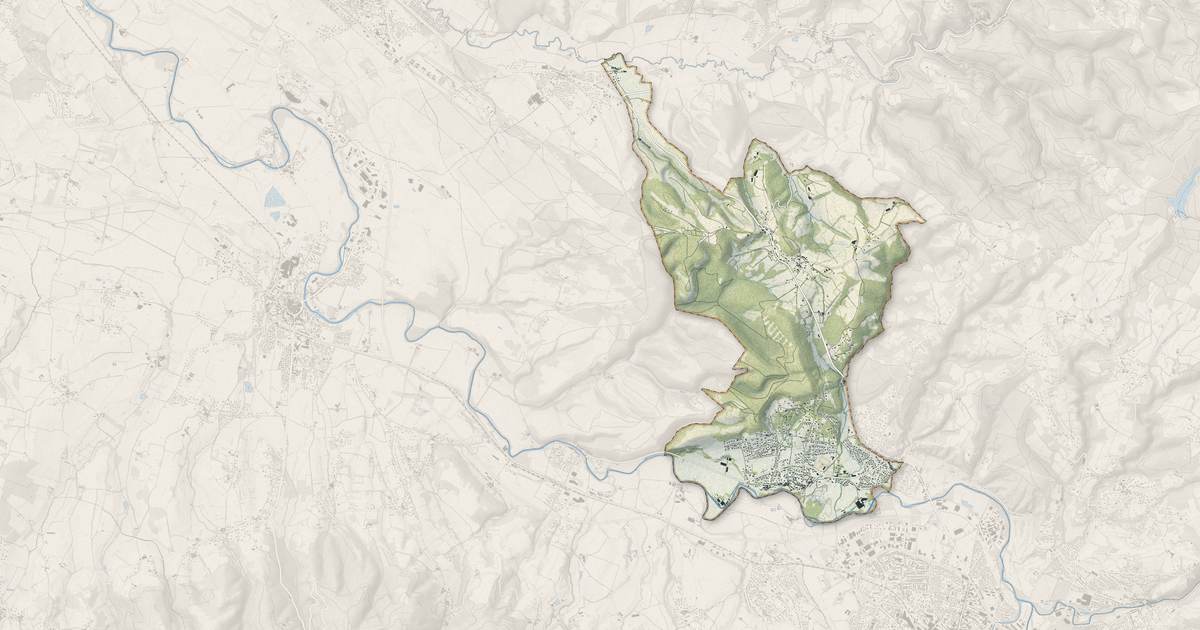 Portrait cartographique de Payrin-Augmontel : relief, eau, forêts, bâti et voies, calculés à partir des données de l'IGN