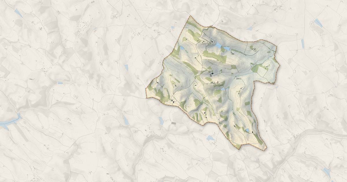 Portrait cartographique de Pratviel : relief, eau, forêts, bâti et voies, calculés à partir des données de l'IGN