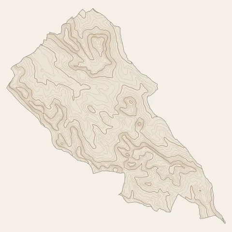 Puygouzon : courbes de niveau