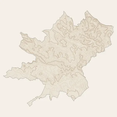 Puylaurens : courbes de niveau