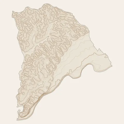 Rabastens : courbes de niveau