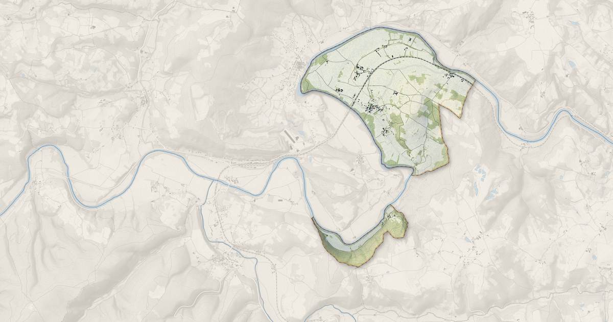 Portrait cartographique de Le Riols : relief, eau, forêts, bâti et voies, calculés à partir des données de l'IGN