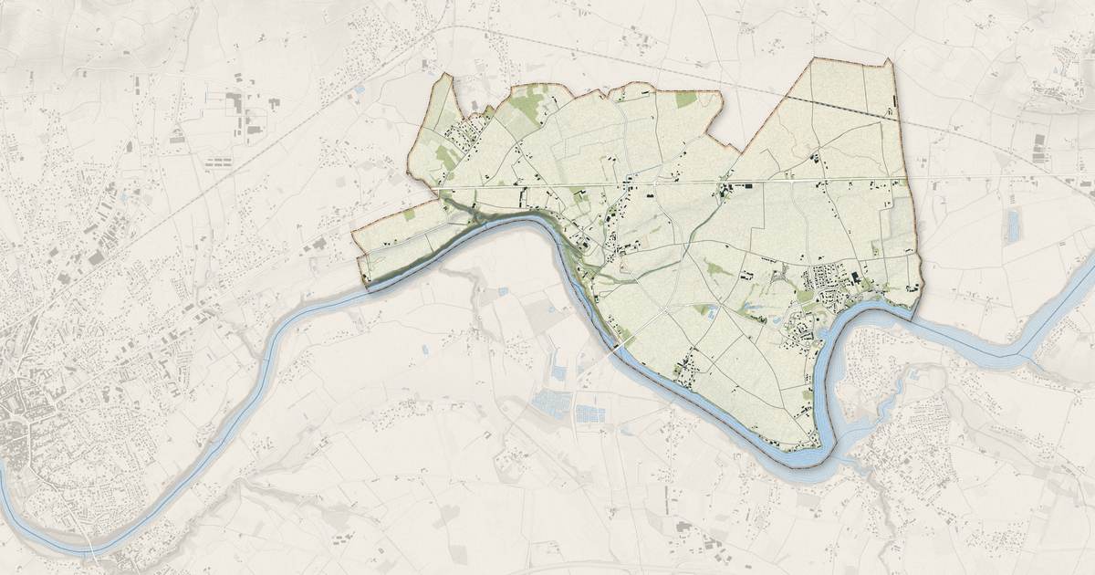 Portrait cartographique de Rivières : relief, eau, forêts, bâti et voies, calculés à partir des données de l'IGN