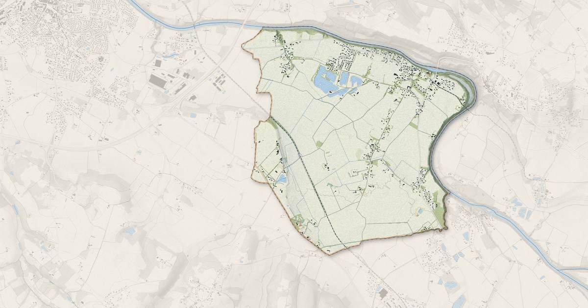 Portrait cartographique de Saint-Lieux-lès-Lavaur : relief, eau, forêts, bâti et voies, calculés à partir des données de l'IGN