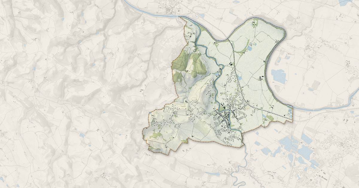 Portrait cartographique de Sémalens : relief, eau, forêts, bâti et voies, calculés à partir des données de l'IGN