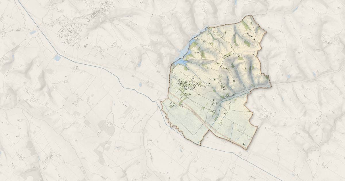 Portrait cartographique de Teulat : relief, eau, forêts, bâti et voies, calculés à partir des données de l'IGN