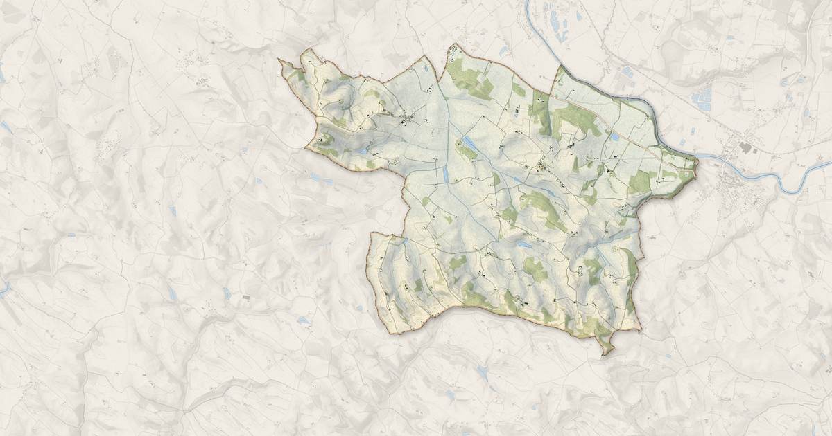 Portrait cartographique de Teyssode : relief, eau, forêts, bâti et voies, calculés à partir des données de l'IGN