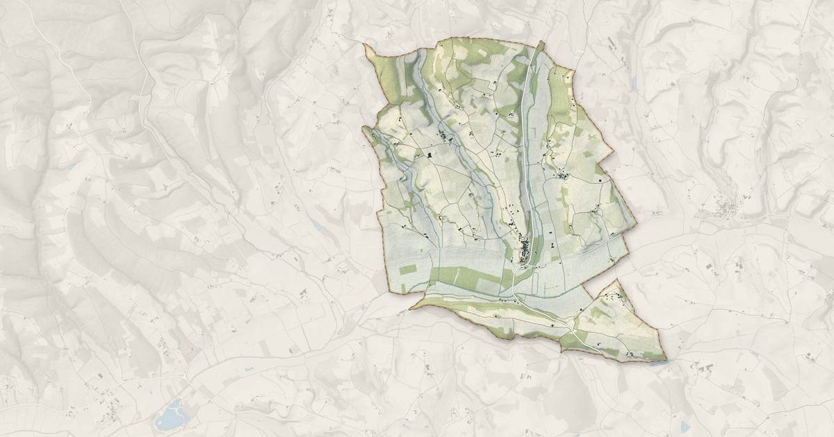 Portrait cartographique de Le Verdier : relief, eau, forêts, bâti et voies, calculés à partir des données de l'IGN