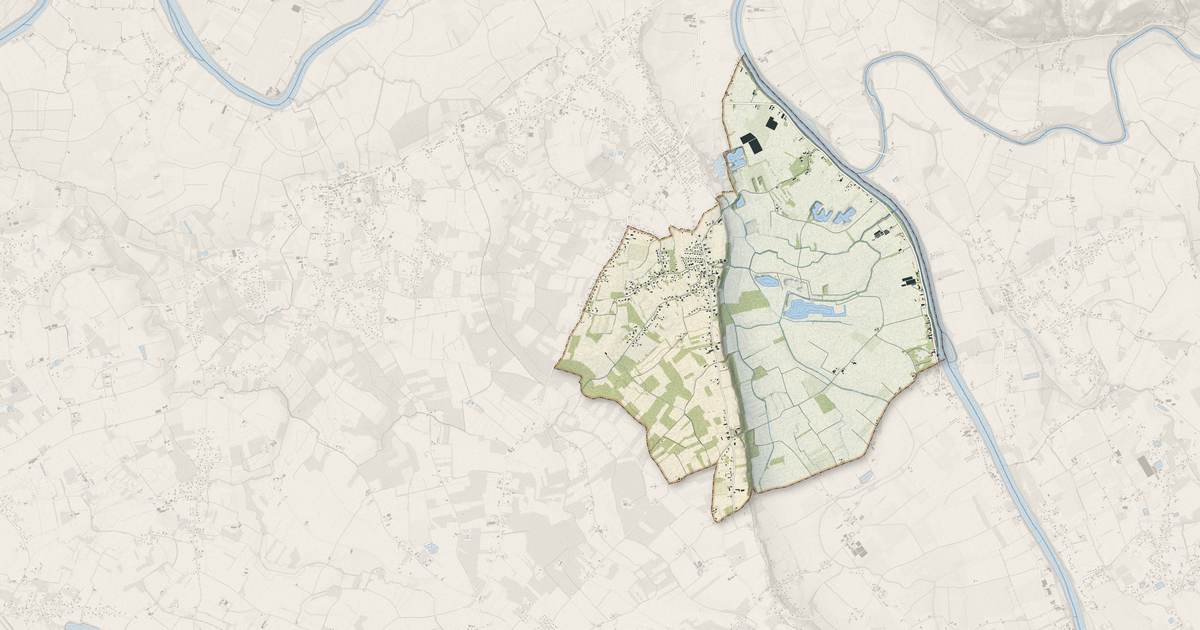 Portrait cartographique de Barry-d'Islemade : relief, eau, forêts, bâti et voies, calculés à partir des données de l'IGN
