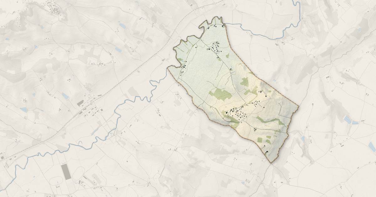 Portrait cartographique de Belbèze-en-Lomagne : relief, eau, forêts, bâti et voies, calculés à partir des données de l'IGN