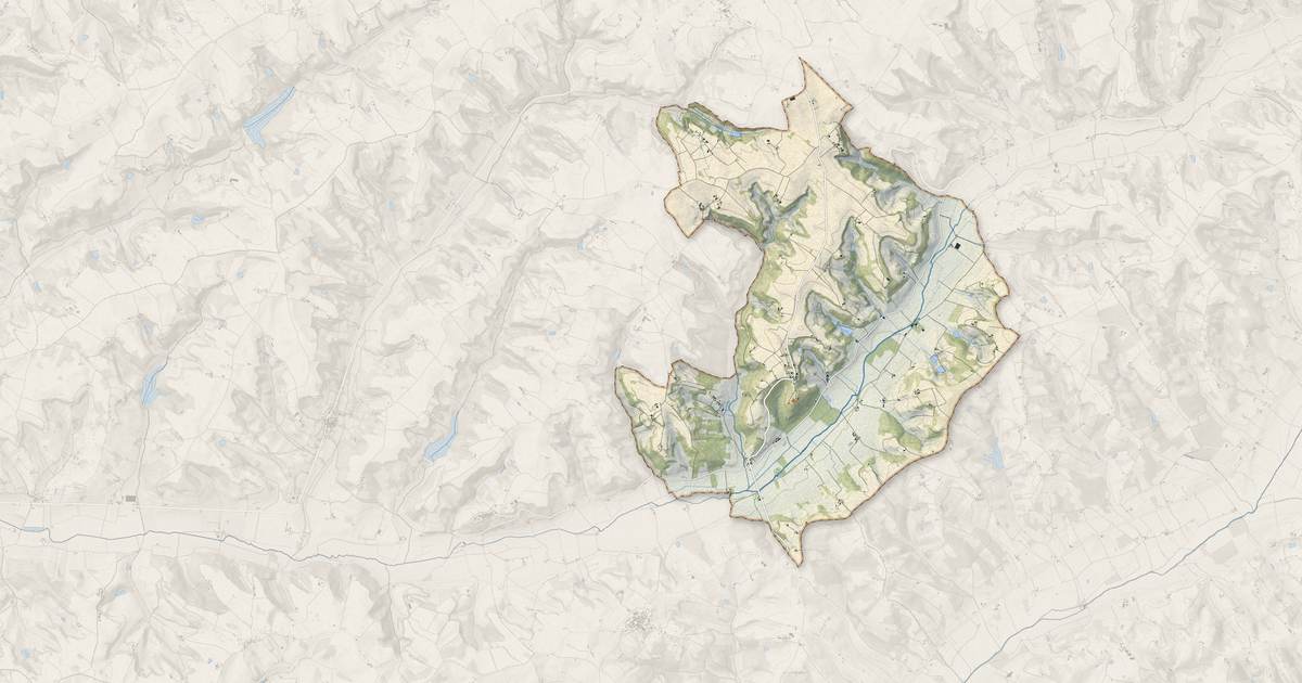 Portrait cartographique de Brassac : relief, eau, forêts, bâti et voies, calculés à partir des données de l'IGN