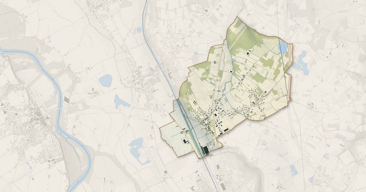 Portrait cartographique de Canals : relief, eau, forêts, bâti et voies, calculés à partir des données de l'IGN