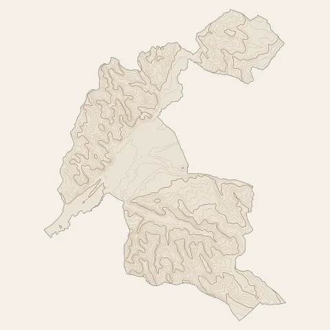 Caussade : courbes de niveau