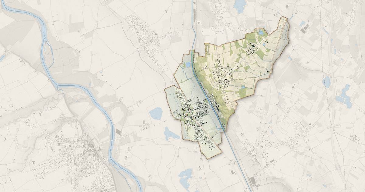 Portrait cartographique de Dieupentale : relief, eau, forêts, bâti et voies, calculés à partir des données de l'IGN