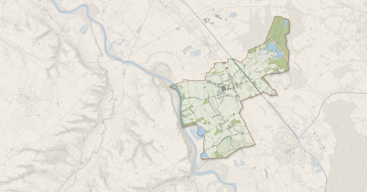 Portrait cartographique de Escatalens : relief, eau, forêts, bâti et voies, calculés à partir des données de l'IGN