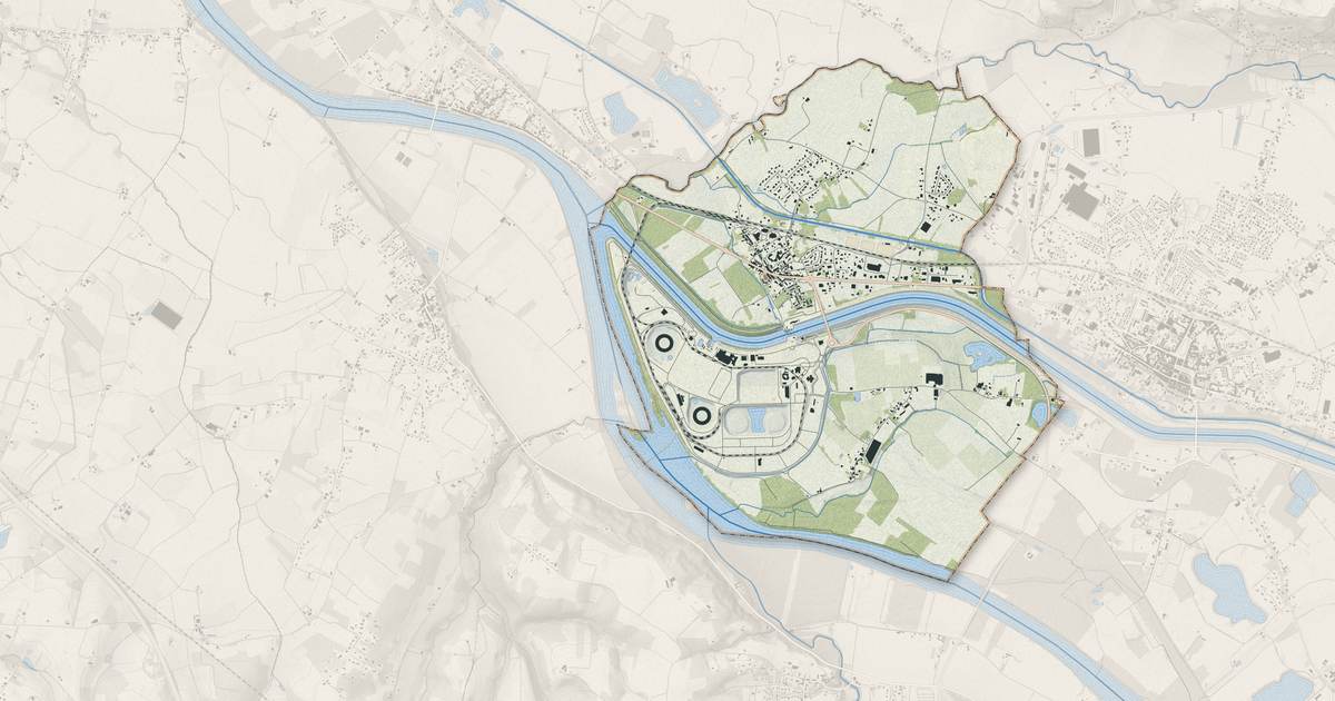 Portrait cartographique de Golfech : relief, eau, forêts, bâti et voies, calculés à partir des données de l'IGN