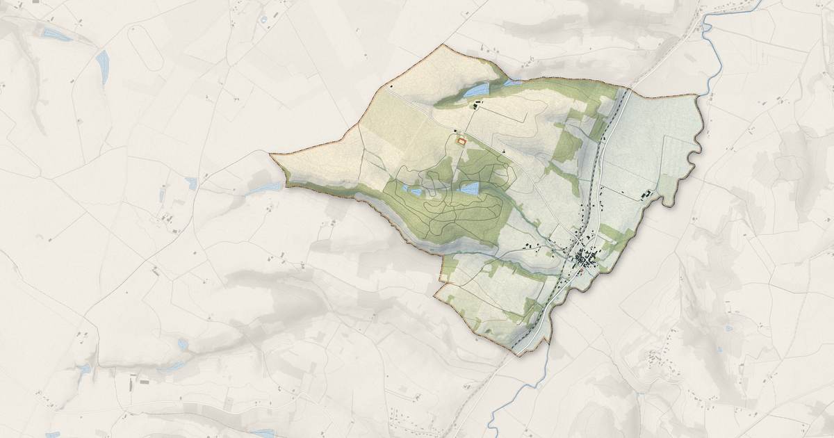 Portrait cartographique de Labourgade : relief, eau, forêts, bâti et voies, calculés à partir des données de l'IGN