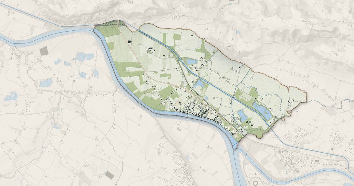 Portrait cartographique de Lamagistère : relief, eau, forêts, bâti et voies, calculés à partir des données de l'IGN