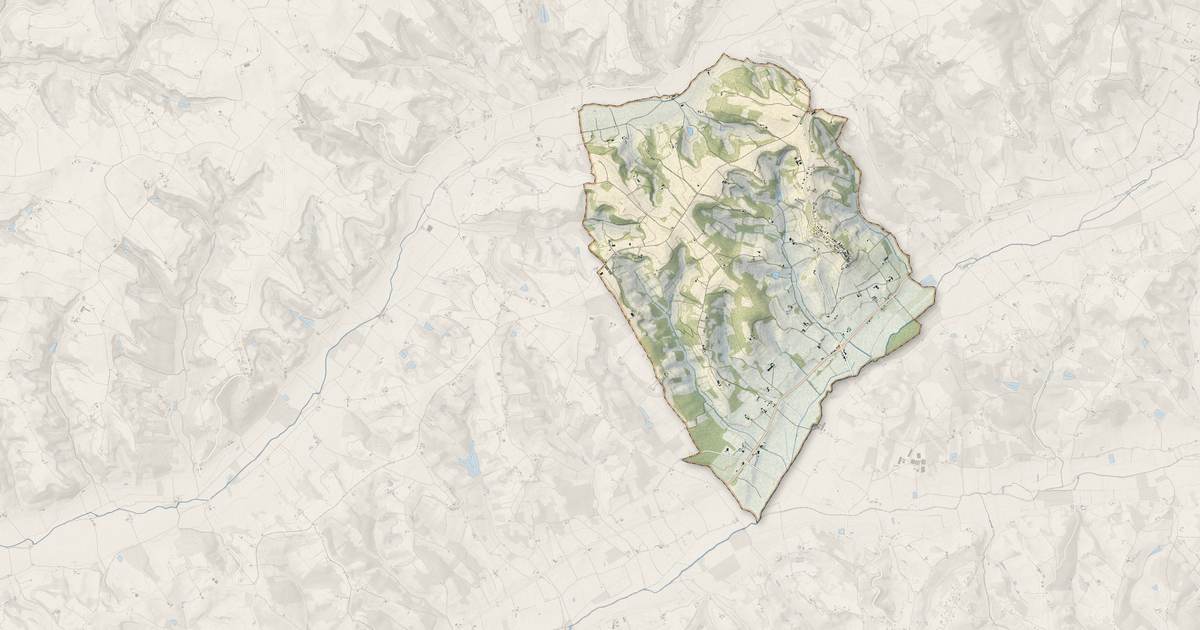 Portrait cartographique de Miramont-de-Quercy : relief, eau, forêts, bâti et voies, calculés à partir des données de l'IGN