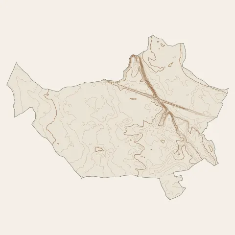 Montbeton : courbes de niveau