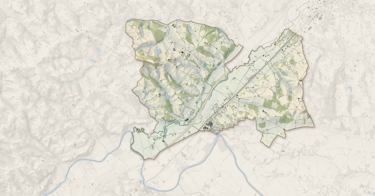 Portrait cartographique de Réalville : relief, eau, forêts, bâti et voies, calculés à partir des données de l'IGN