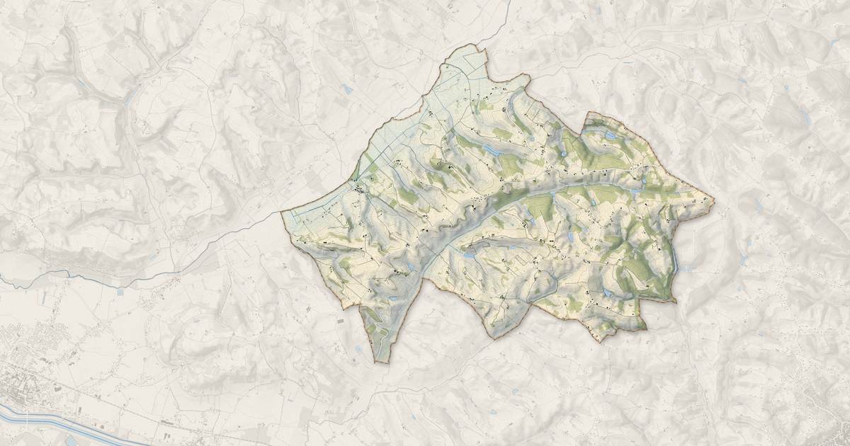 Portrait cartographique de Saint-Paul-d'Espis : relief, eau, forêts, bâti et voies, calculés à partir des données de l'IGN