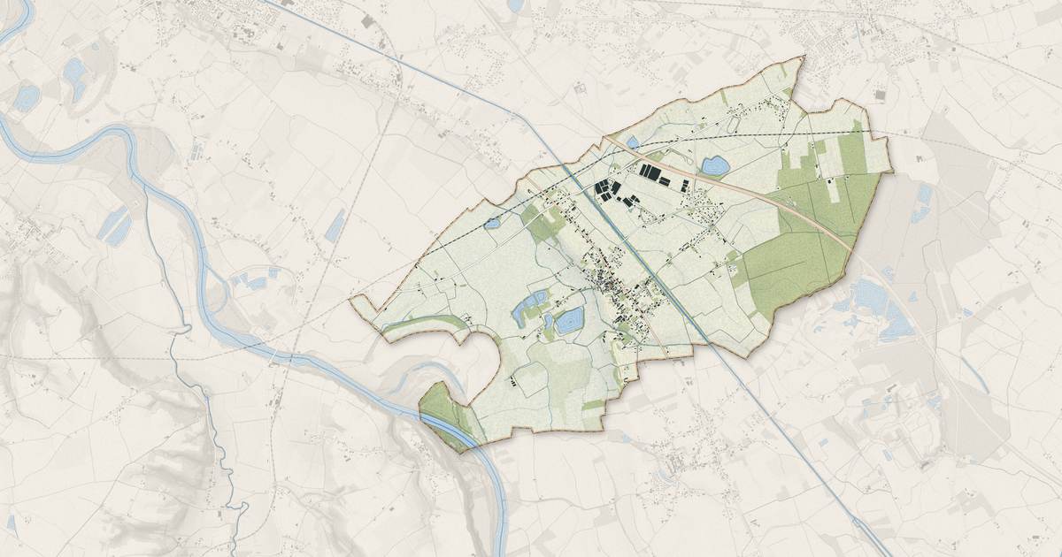 Portrait cartographique de Saint-Porquier : relief, eau, forêts, bâti et voies, calculés à partir des données de l'IGN