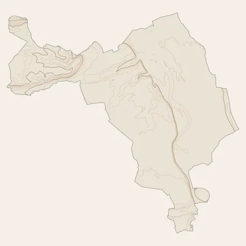 Verdun-sur-Garonne : courbes de niveau