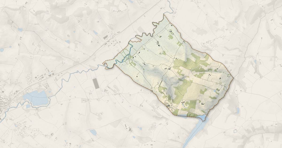 Portrait cartographique de Vigueron : relief, eau, forêts, bâti et voies, calculés à partir des données de l'IGN