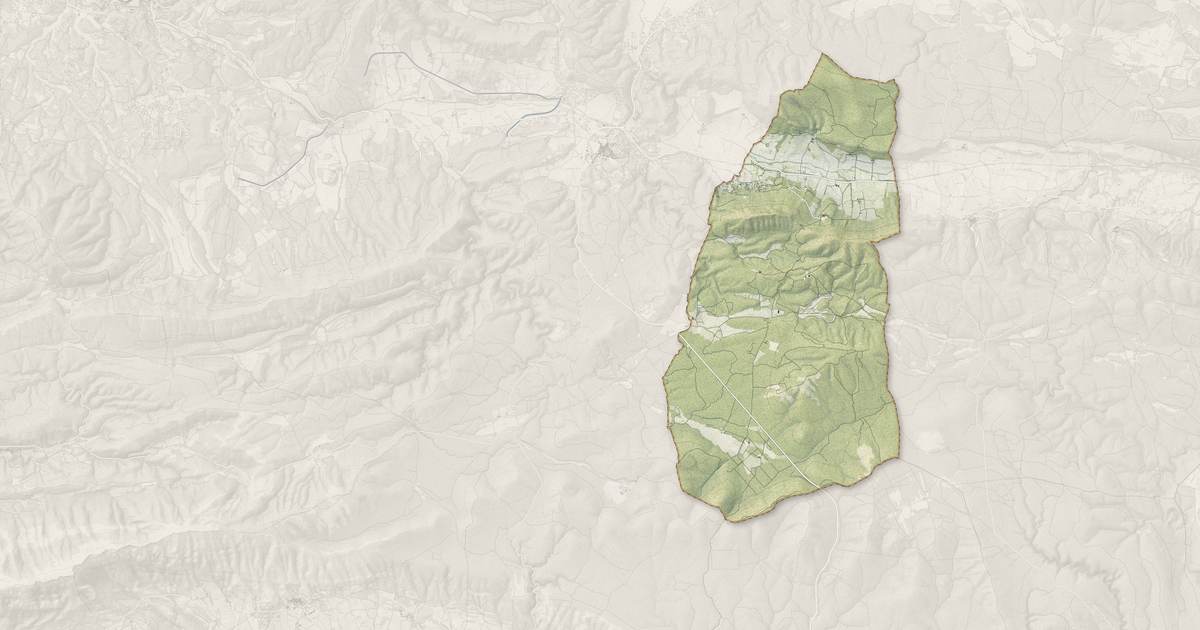 Portrait cartographique de Artigues : relief, eau, forêts, bâti et voies, calculés à partir des données de l'IGN