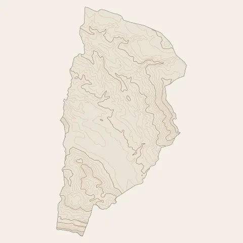 Le Beausset : courbes de niveau