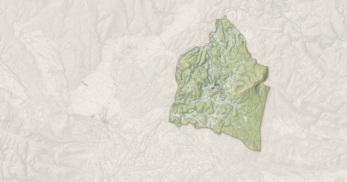 Portrait cartographique de Bras : relief, eau, forêts, bâti et voies, calculés à partir des données de l'IGN