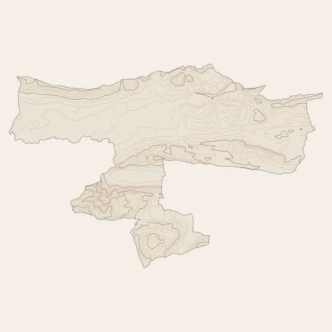 Brignoles : courbes de niveau