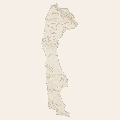 Callian : courbes de niveau