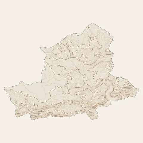 Carcès : courbes de niveau