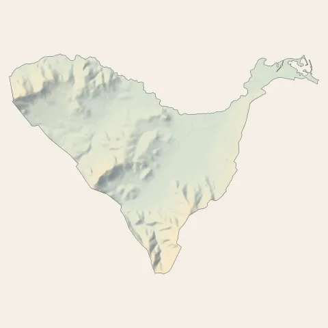 Cogolin : relief