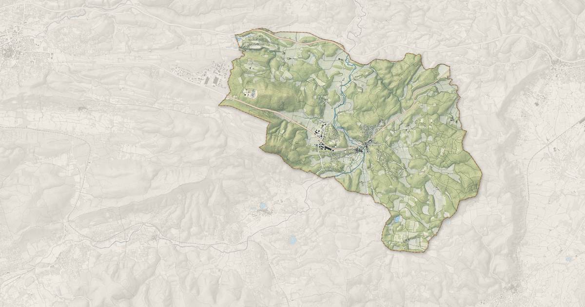 Portrait cartographique de Flassans-sur-Issole : relief, eau, forêts, bâti et voies, calculés à partir des données de l'IGN