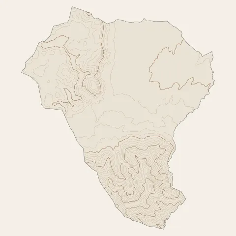 Gonfaron : courbes de niveau