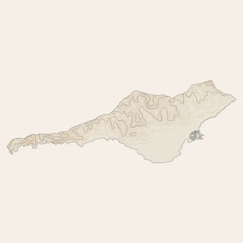 Grimaud : courbes de niveau