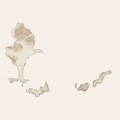 Hyères : courbes de niveau