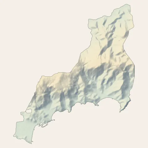 Le Lavandou : relief
